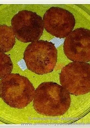 A picture of Sweet potato cutlet.