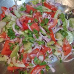A picture of Pakistani desi salad.