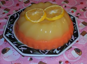 Una foto de Gelatina suspiro de naranja