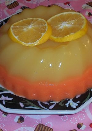 Una foto de Gelatina suspiro de naranja