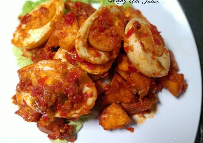 Standar Resep memasak Sambal Goreng Telur &amp; Goreng Ubi Jalar dijamin nagih banget