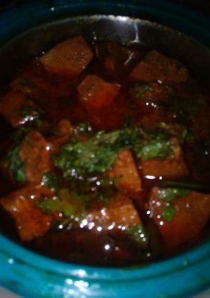 A picture of Jaickfruit sabzi.