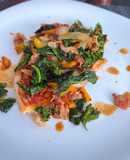 Topping verde para los restos de la pizza