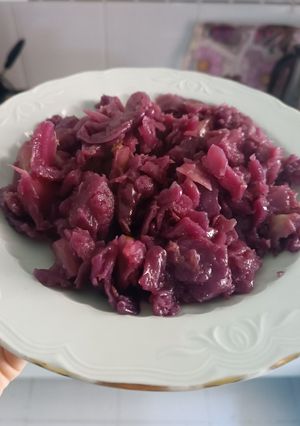 Una foto de Lombarda cocida con ajitos