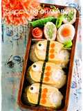 *Character Bento* Easy Koinobori Egg Sushi