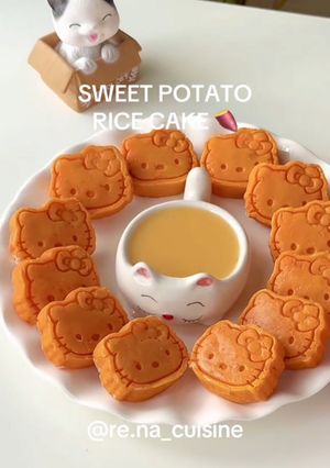 Foto resep Rice Cake but Make It Hello Kitty ~ It's Sweet & Chewyyyy