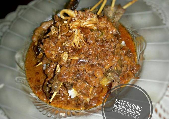 Bagaimana Membuat Sate Daging Bumbu Kacang Anti Gagal