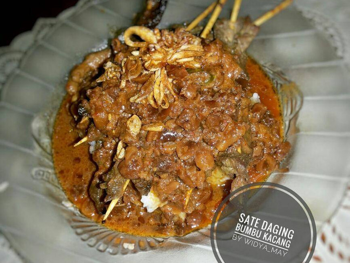 Resep Sate Daging Bumbu Kacang Anti Gagal