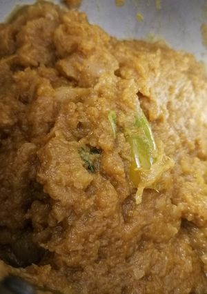 A picture of Shaljum ki bhujiya (Turnip).