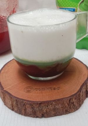 Foto resep Strawberry Milky Creamy Matcha