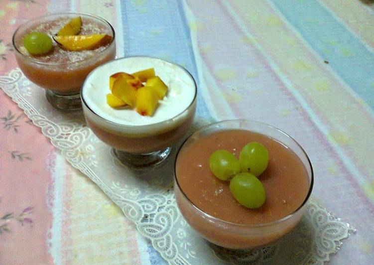 طريقة عمل مهلبية الفواكه
