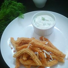 A picture of Spicy Indian Churros(Eggless).
