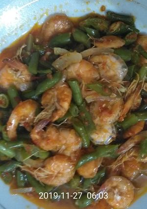 Foto resep Tumis udang buncis
