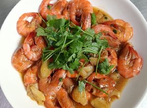 Hình của món Tôm sốt bơ tỏi.