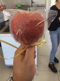 Manzana cubierta de chamoy