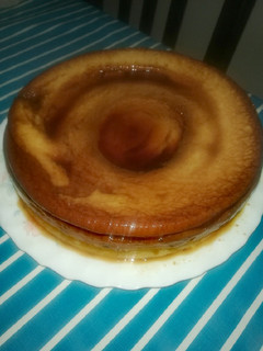 Una foto de Pudding de plátano y galleta al microondas