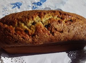 Una foto de Budín de banana con chispitas de chocolate!!!
