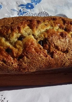 Una foto de Budín de banana con chispitas de chocolate!!!