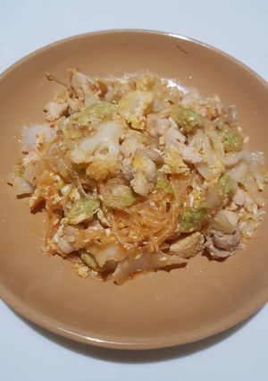 รูปของ สุกี้อกไก่ผัด
