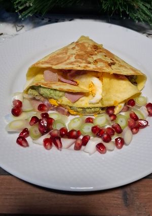 Tortilla töltve recept fotója