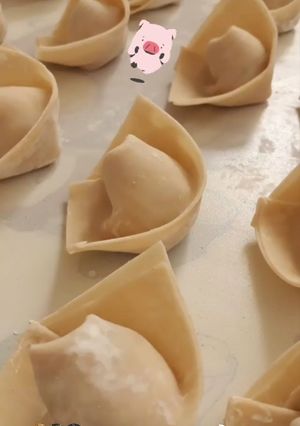 Foto resep Pangsit Ayam Kimchi Simple