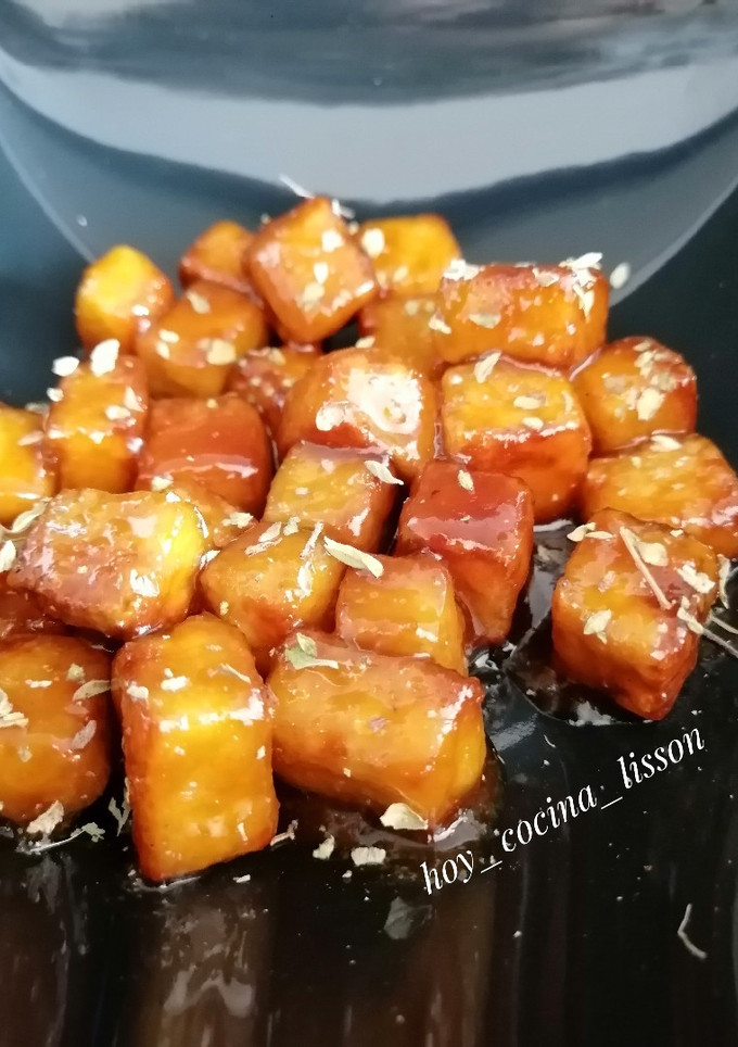 Una foto de Tofu a la naranja