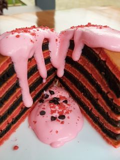 Foto resep Black pink pancake