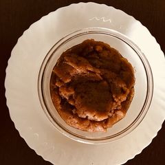 Kada prasad (aate ka halwa) A picture of Kada prasad (aate ka halwa).