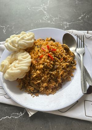 Foto resep Nasi Goreng Kerang Saus Padang
