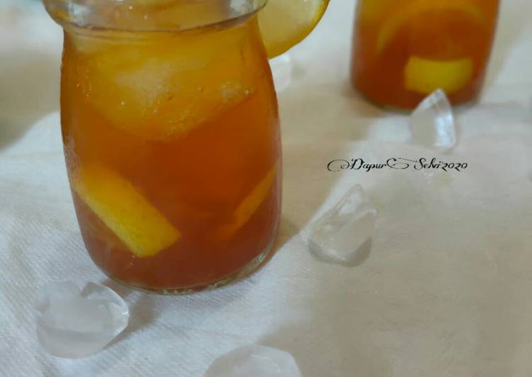 makanan Es Lemon Tea yang pingin nambah