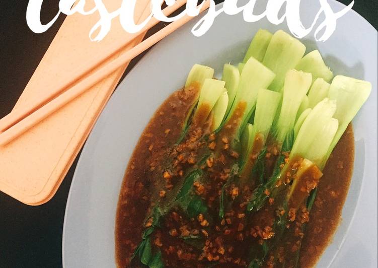 Cara Gampang Membuat Tumis Pakcoy with BBQ Sauce yang Sempurna