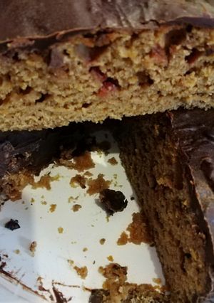 Una foto de Bizcochuelo tipo brownie 🤭