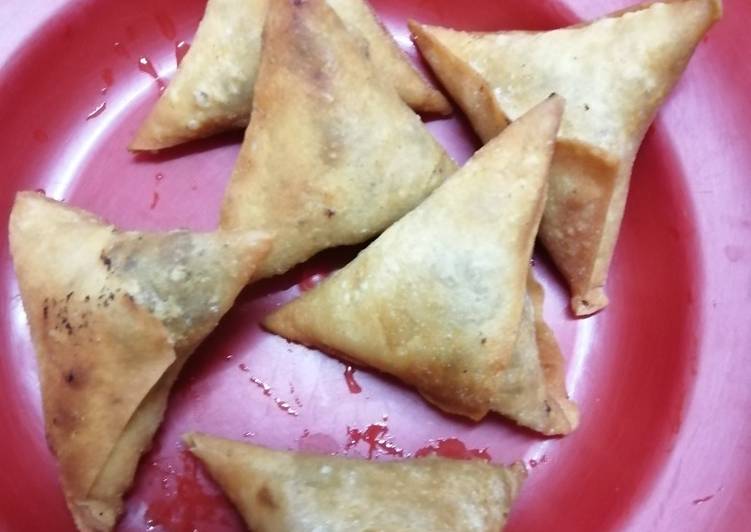 Recipe of Super Quick Homemade Mince meat samosa#themechallenge