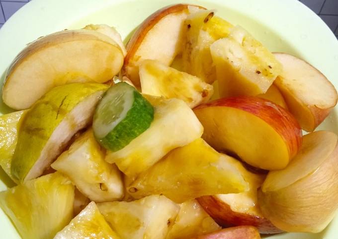 Resep Rujak Buah Gula Jawa Anti Gagal