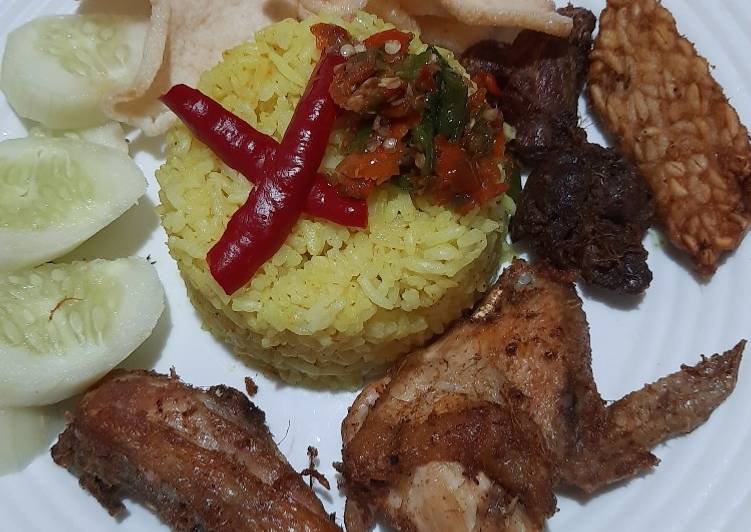 Resep Nasi kuning enak sisa nasi kemarin, Bikin Ngiler