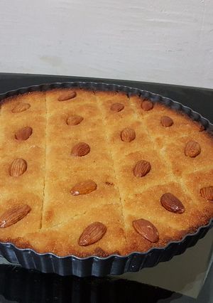 صورة لوصفة بسبوسة بجوز الهند