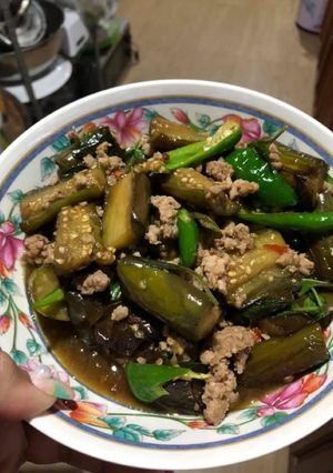 รูปของ ผัดมะเขือยาวหมูสับ
