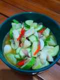 Tumis Timun Bakso Ikan