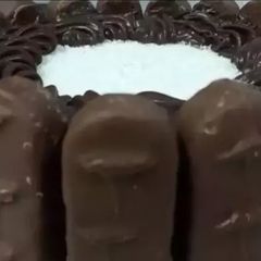 A picture of Bounty Chocolate Cake.