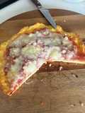 Pizza keto base de pollo