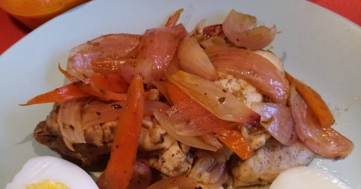 Escabeche de Pollo a mi estilo Receta de Mariela Rey- Cookpad