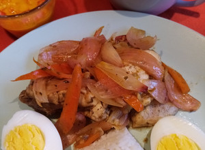 Una foto de Escabeche de Pollo a mi estilo