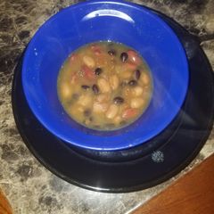 A picture of Hispanic Three Beans Soup.