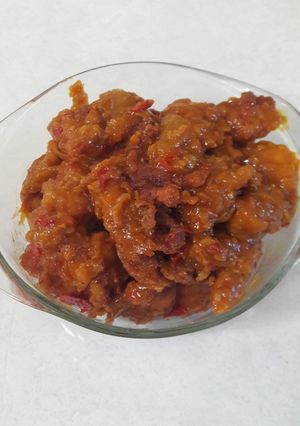 Foto resep Ayam Saus Pedas