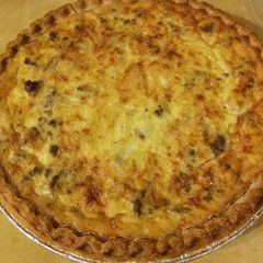 A picture of Mushroom Swiss Burger Pie.