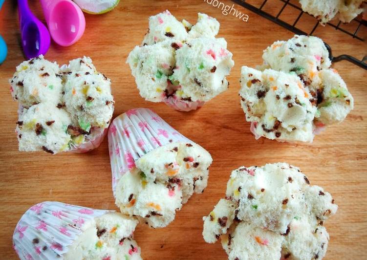 Resep Bolkus Mekar Meses Warna-warni Lembutttt Anti Gagal