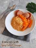 Couscous with Spicy Carrot Sausage