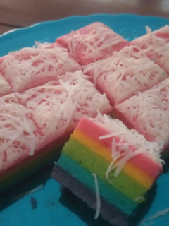 Foto resep Rainbow cake kukus