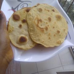 A picture of Naan bread.
