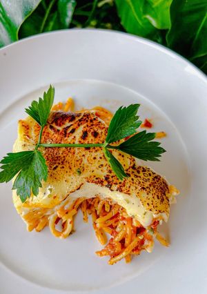 Foto resep Spaghetti Brûlée